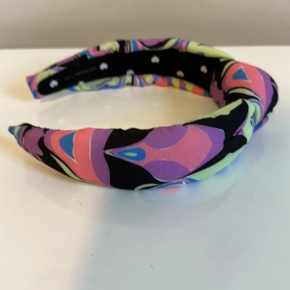 Lele Sadoughi Fusion Marble Printed Knotted Headband